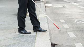 blind person blind person