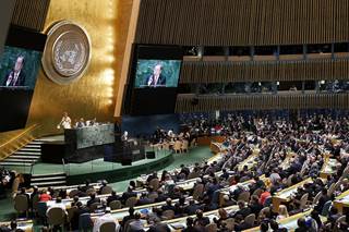 The United States has declared it will enforce the UN's motion for this goal. The United States has declared it will enforce the UN's motion for this goal.